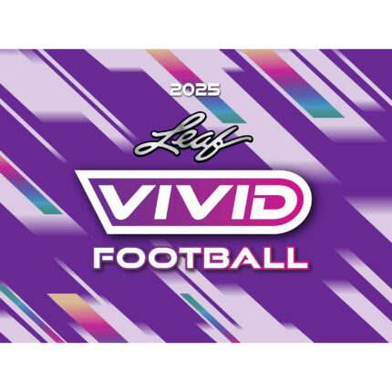 2025 Leaf Vivid Football Hobby Jumbo 8-Box Case (Presell)